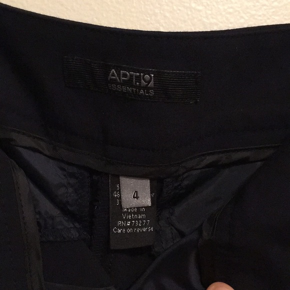 NWOT APT. 9  Dark Navy Blue Cropped Dress Pants 4 - Picture 3 of 5
